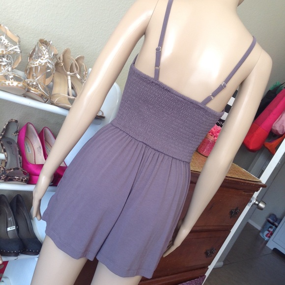 Purple/gray romper, very comfortable fit K007 - Picture 5 of 6